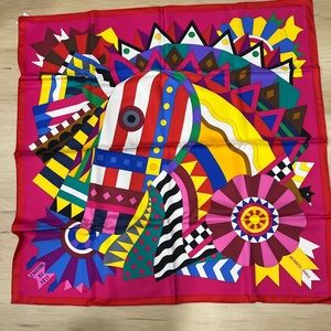 Hermes silk scarf